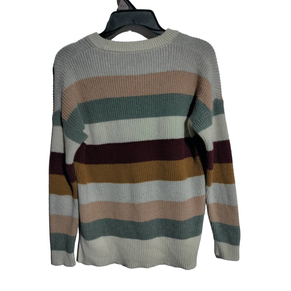 Madewell multi-color striped knit sweater woman XS - Picture 2 of 4